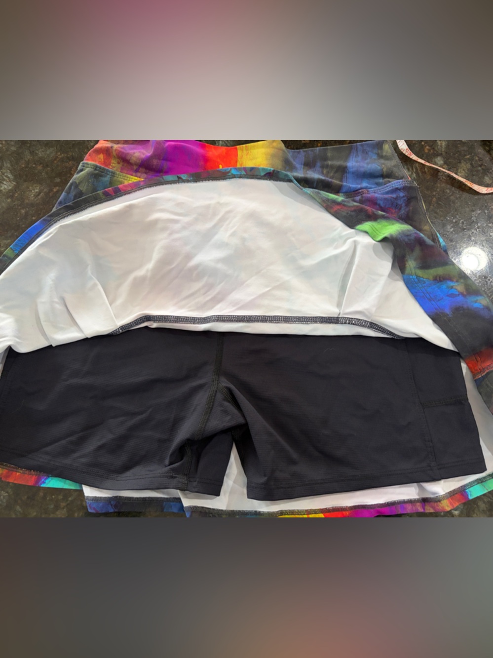 Multicolor Tie-Dye Athletic Skort - Women's - Picture 3 of 5